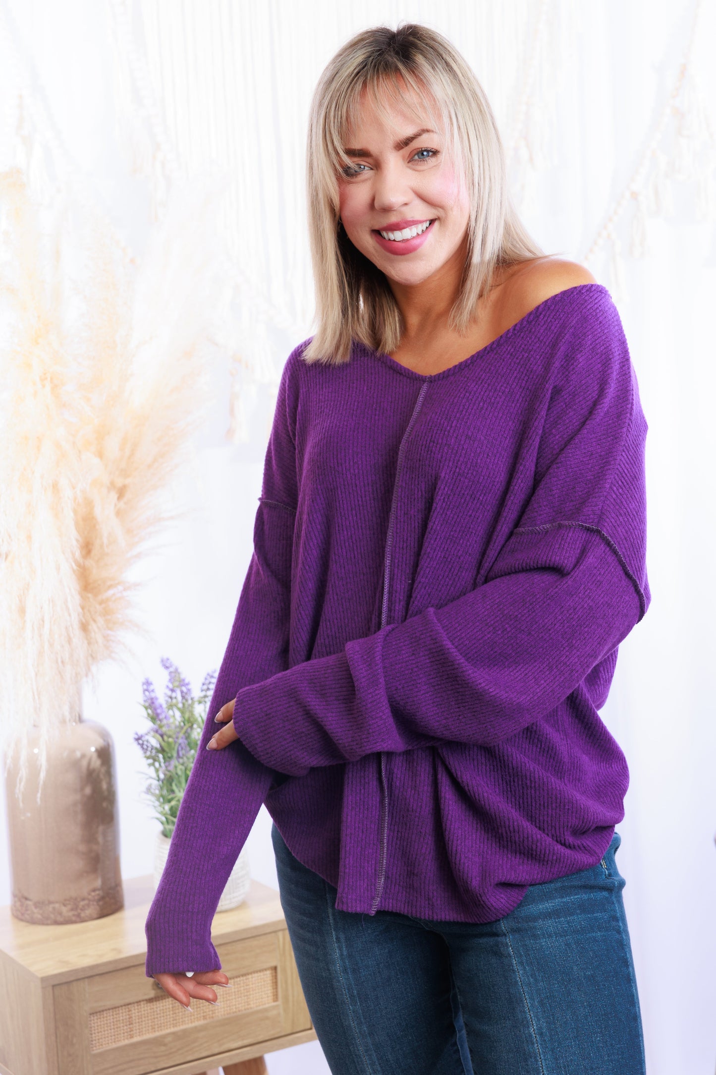 Heimish Stellar Purple Pullover