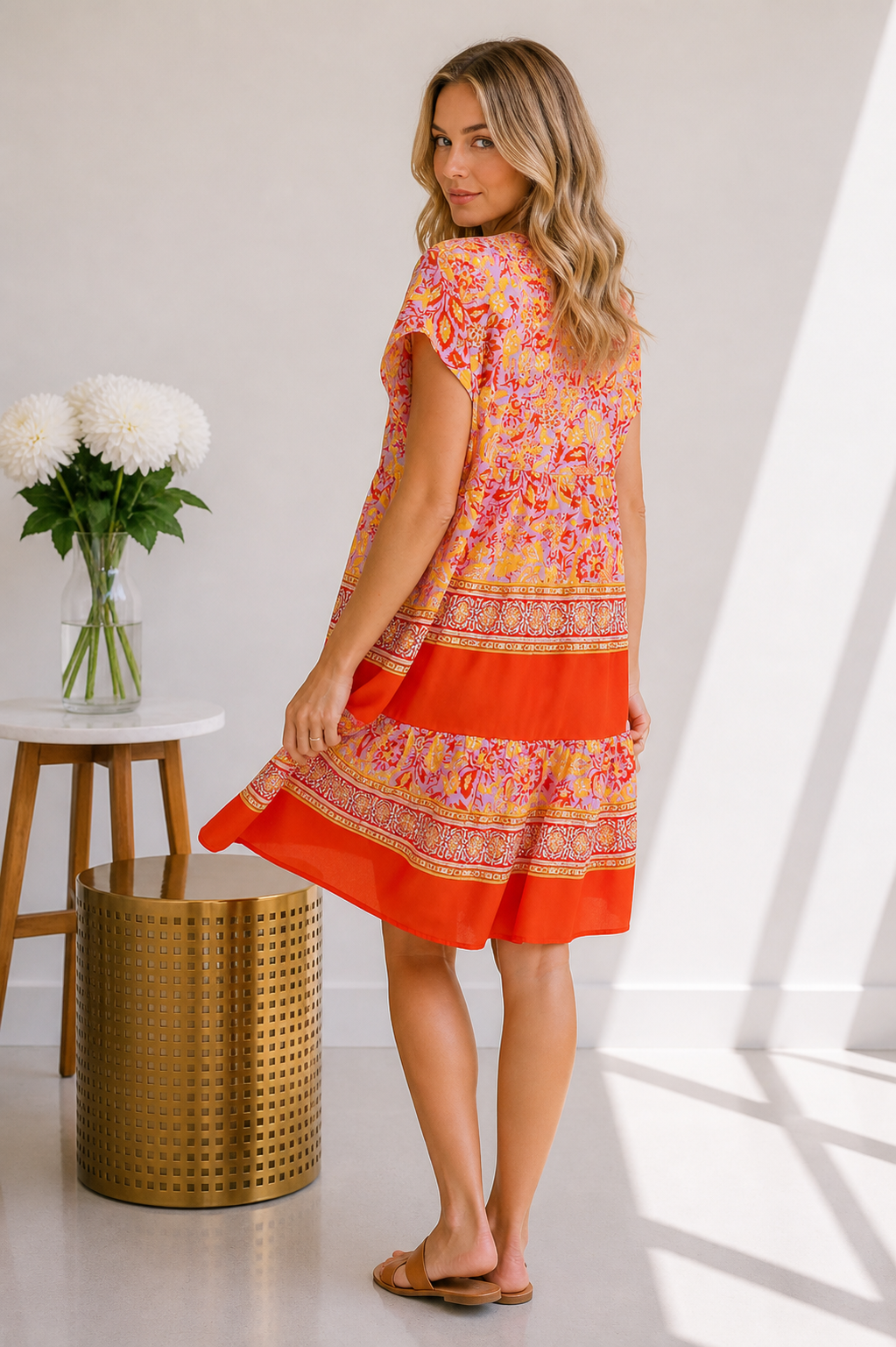 Haptics Sunset Bloom Dress