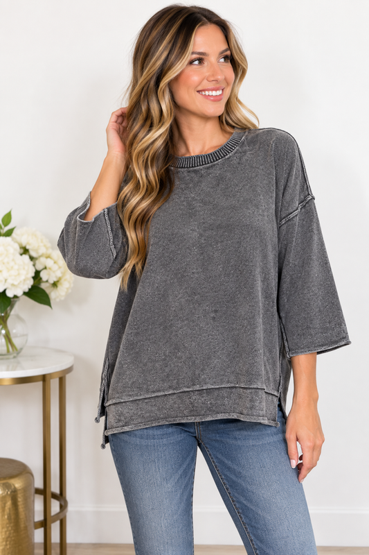Zenana Vintage State Of Mind Top