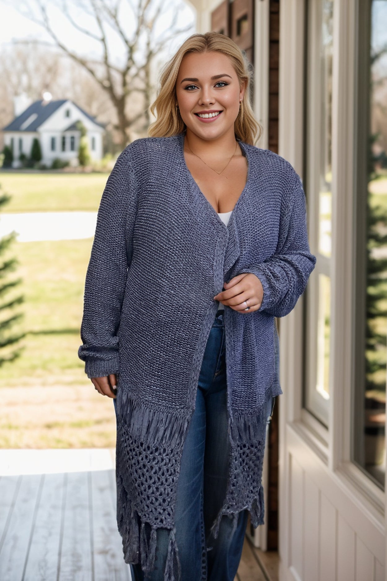 Jade By Jane Waiting For You - Fringed Cardigan