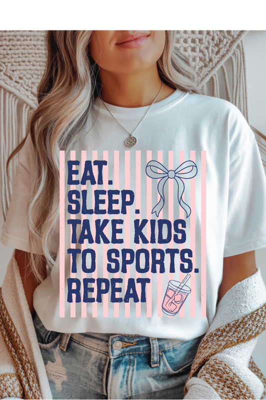 Eat Sleep Sports Graphic Tee