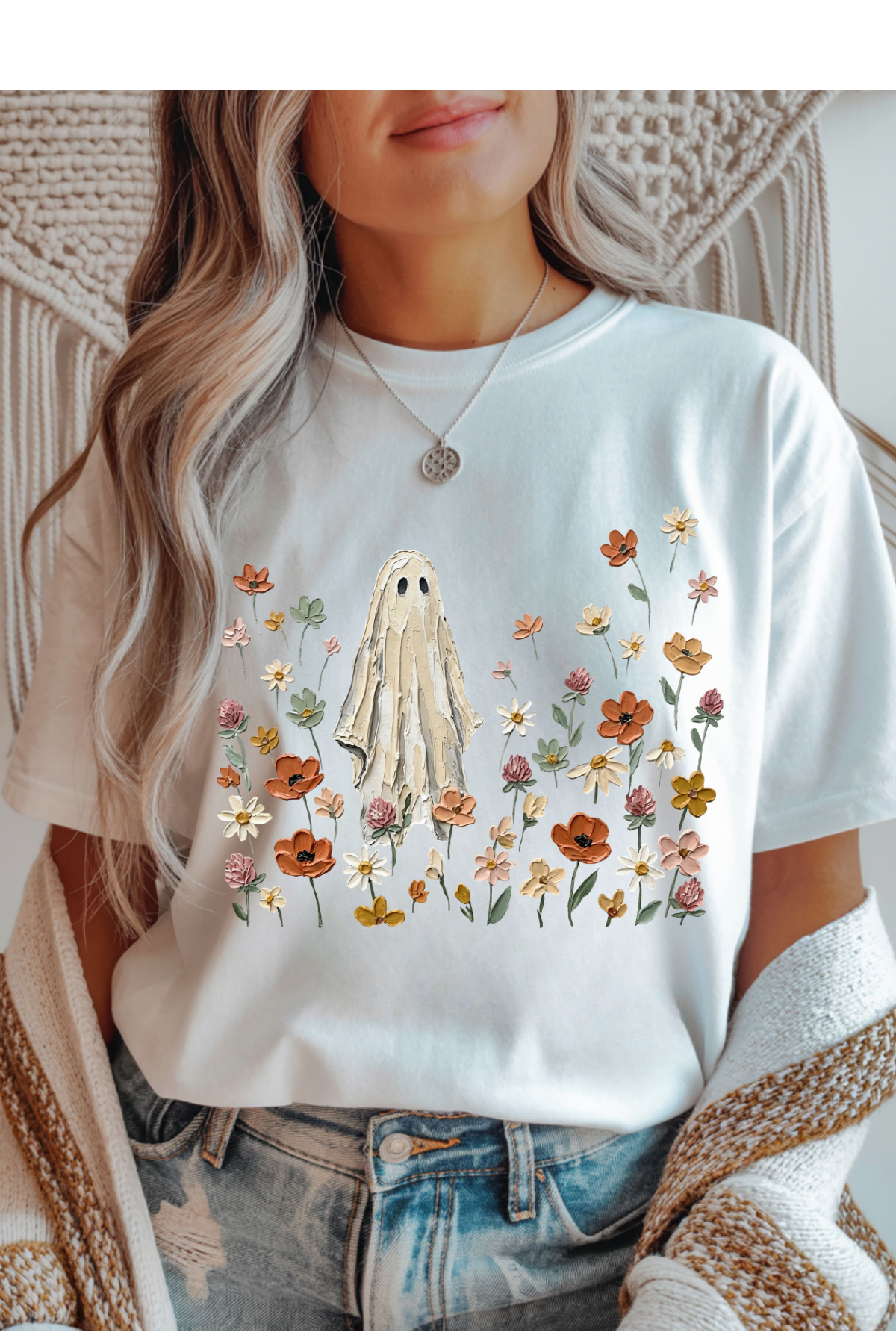 Floral Ghosts Graphic Tee