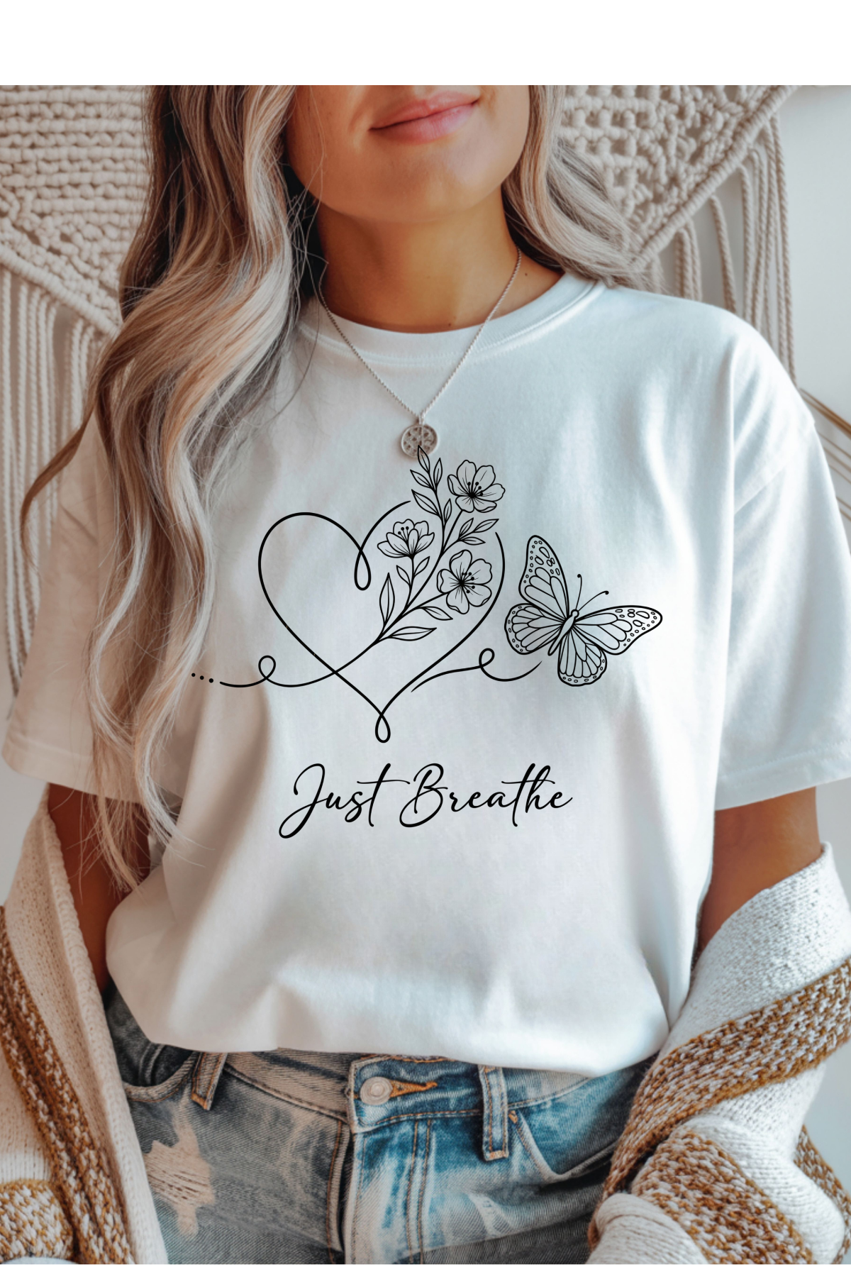 Just Breathe Graphic Tee