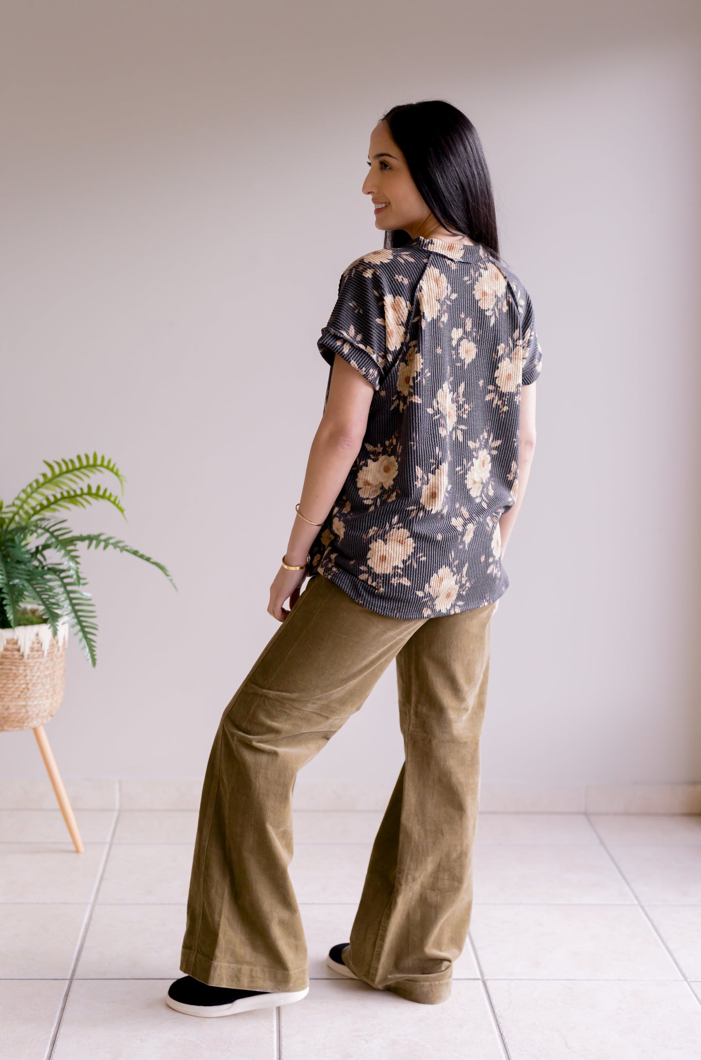 Heimish Wildflower Rib V-Neck