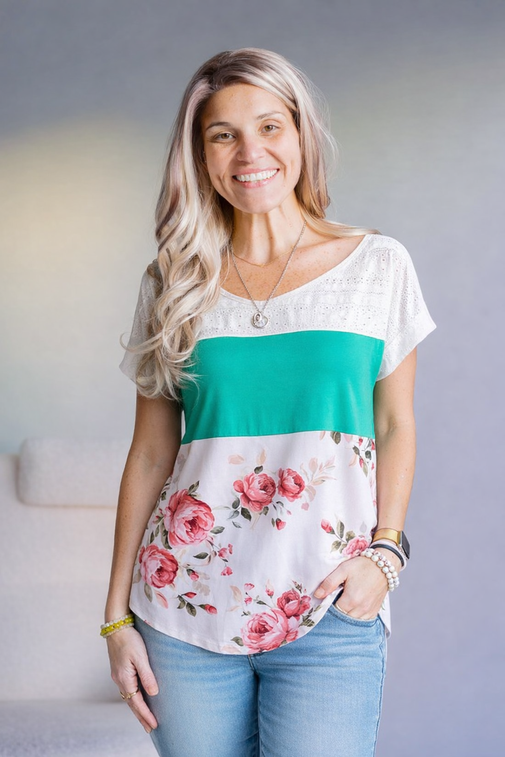 7th Ray Wildgarden Lace Top