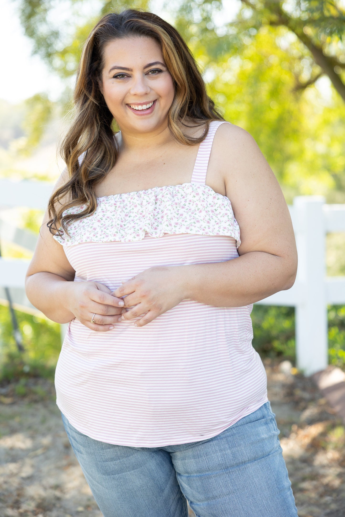 Heimish Alluring Ruffled Tank