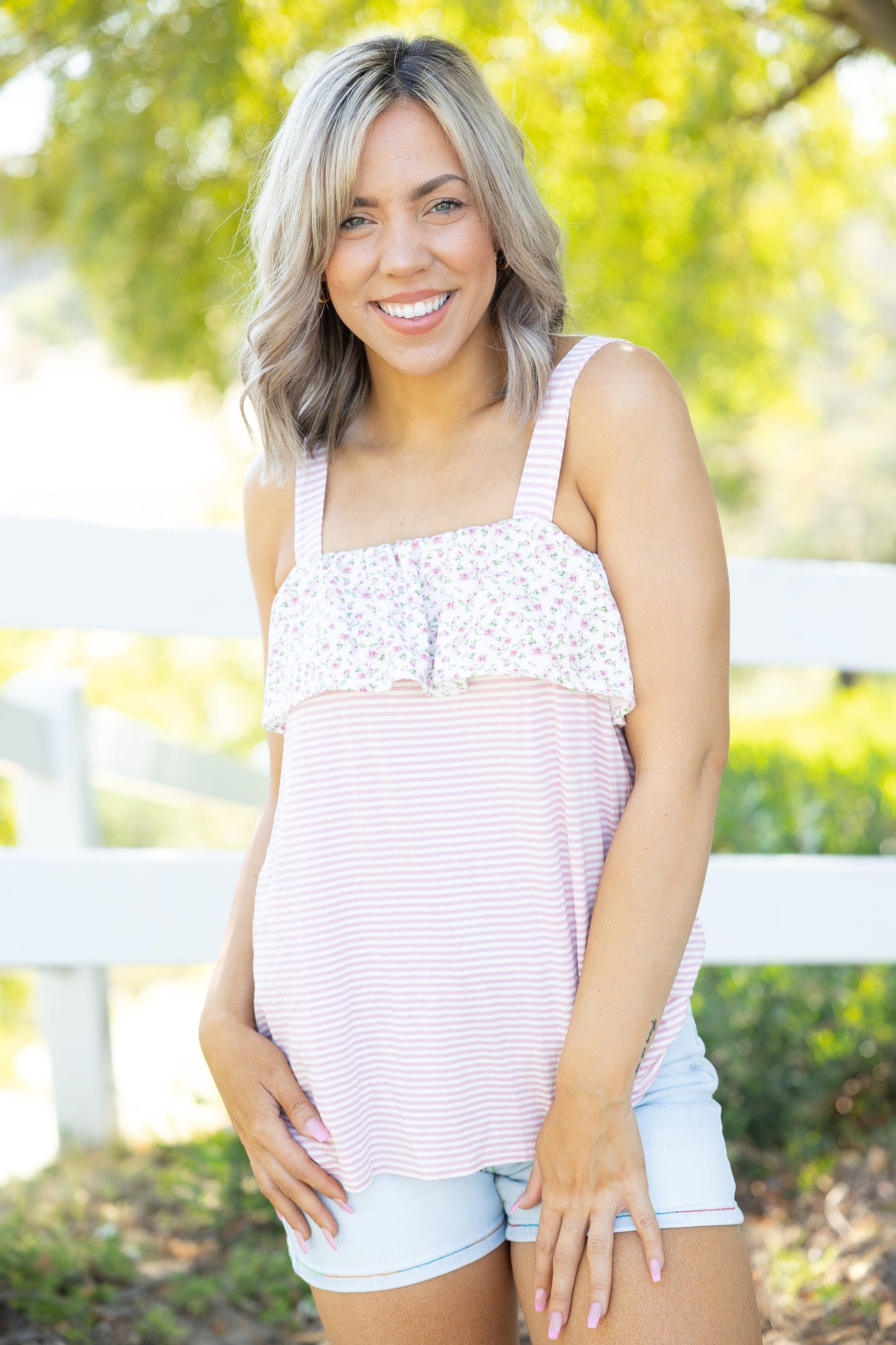 Heimish Alluring Ruffled Tank