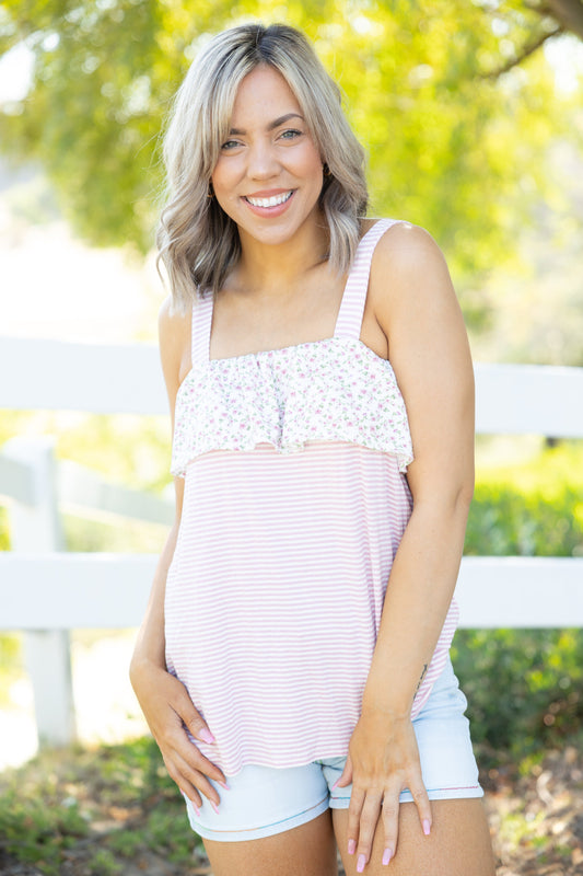 Heimish Alluring Ruffled Tank