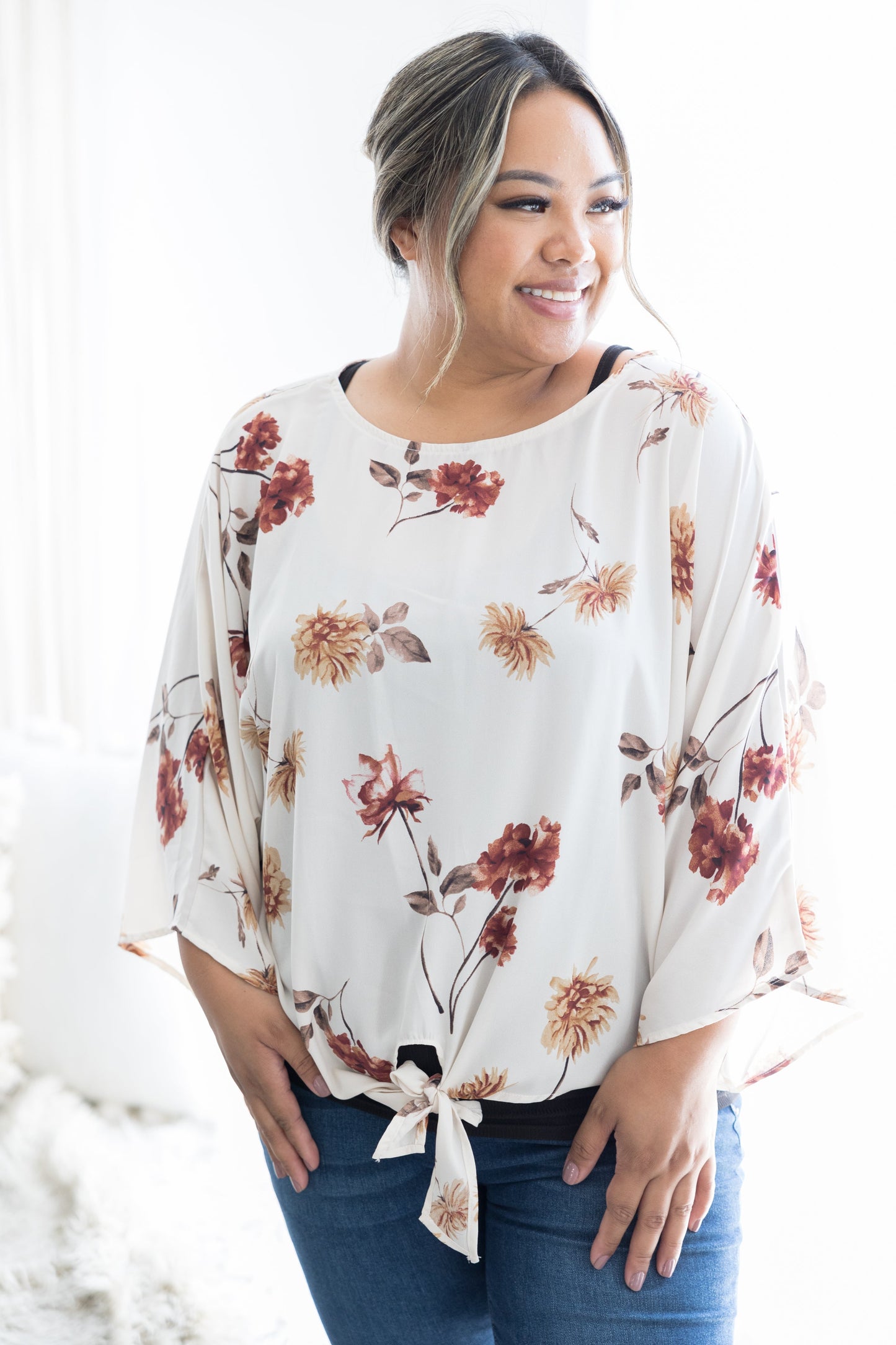 Ordinary Day Serenity Front Tie Top