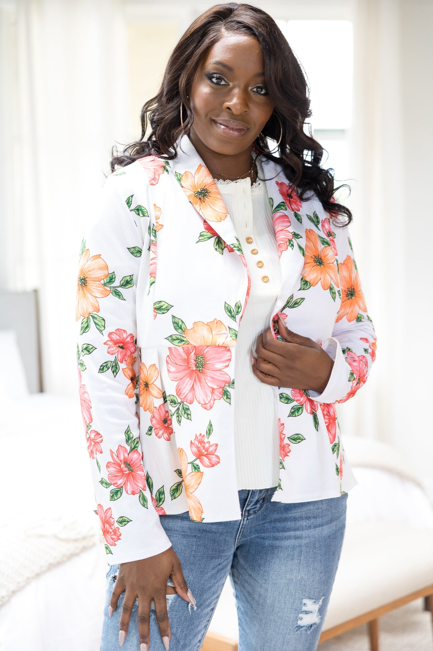 Heimish Cheerful Floral Blazer
