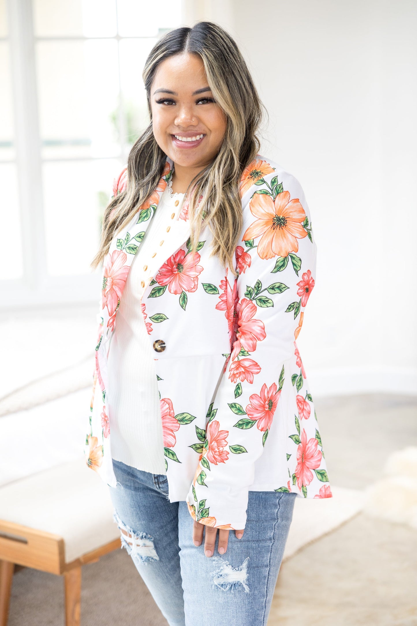 Heimish Cheerful Floral Blazer