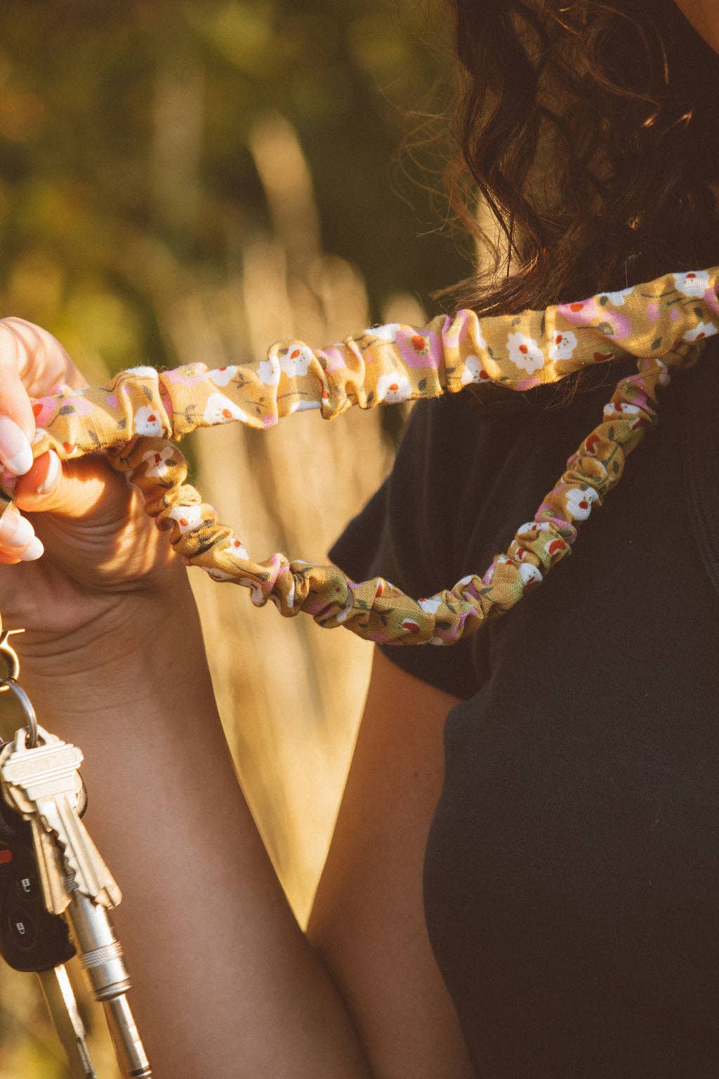 Andi Autumnal Mustard Lanyard