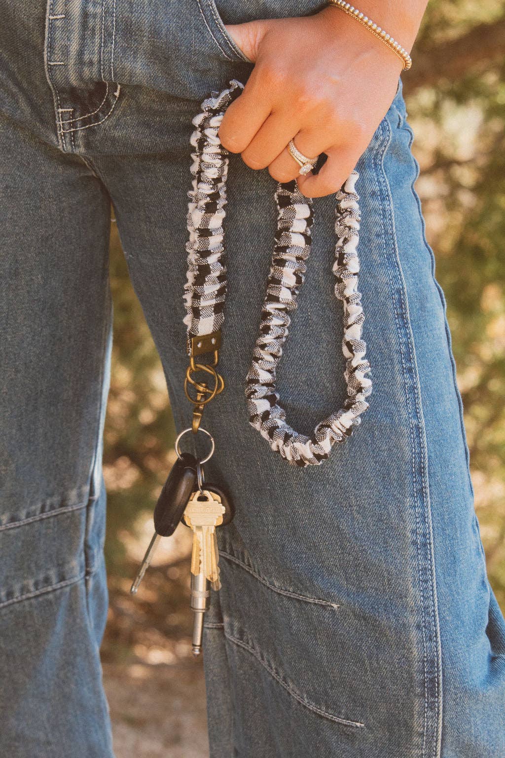 Andi Buffalo Check Lanyard