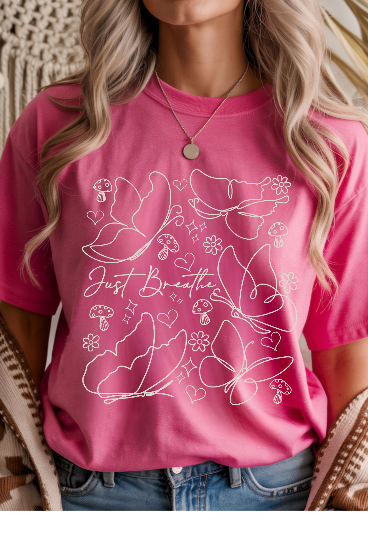 Just Breathe Graphic Tee