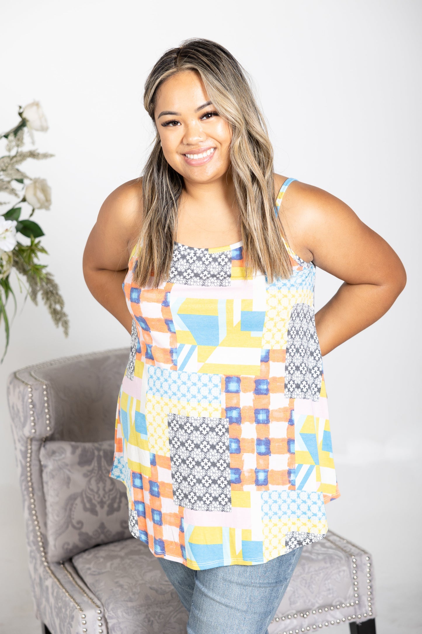 Zenana Perfectly Patched Reversible Tank