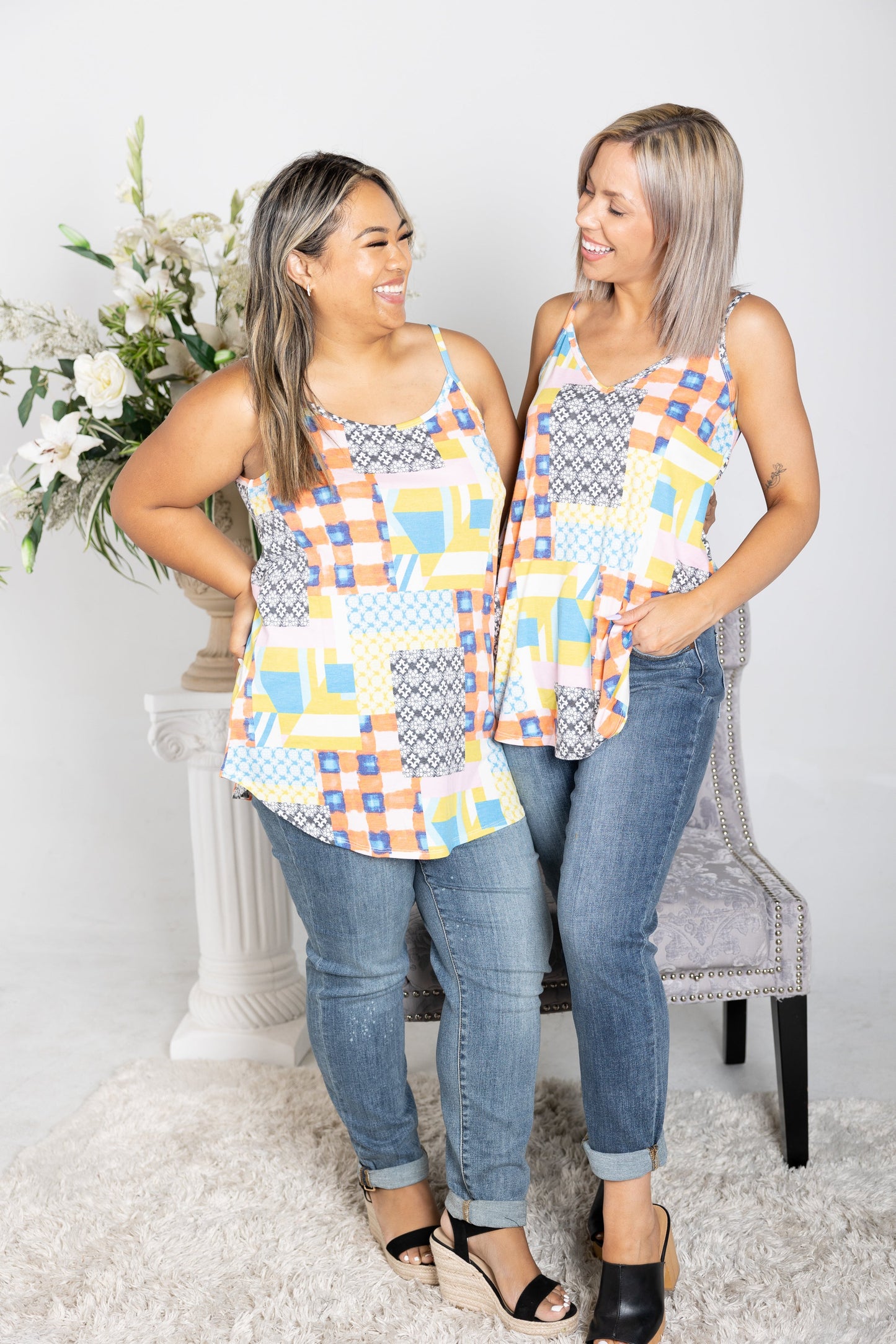 Zenana Perfectly Patched Reversible Tank
